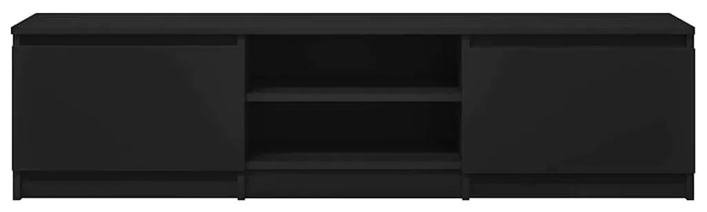 vidaXL Έπιπλο Τηλεόρασης Μαύρο 140 x 40 x 35,5 εκ. από Επεξ. Ξύλο