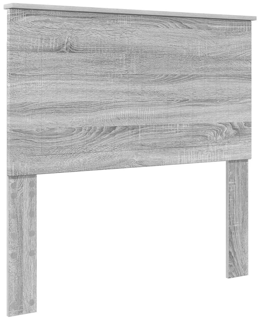 vidaXL Σκελετός Κρεβατιού Γκρίζο Σονομα 100 x 200 cm Μηχανήματος Ξύλο