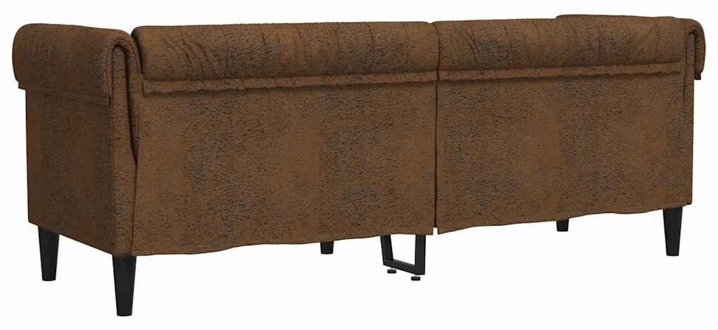 vidaXL Καναπές Chesterfield Argyle Καφέ 201.5 x 74.5 x 74.5 εκατοστά
