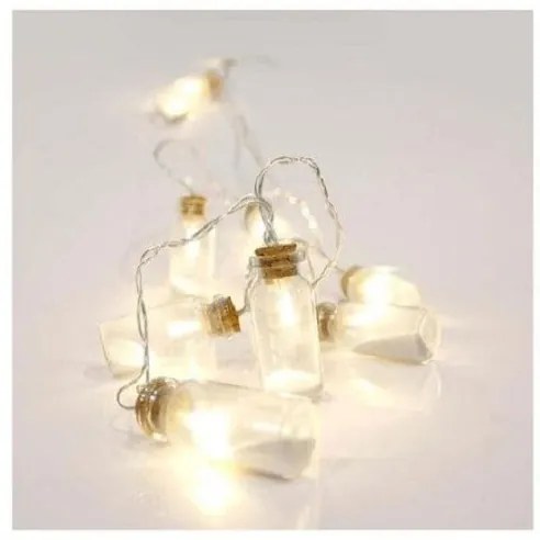 Χριστουγεννιάτικα Λαμπάκια LED Eurolamp 600-11137 Θερμό Λευκό 10 Λαμπάκια 600-11137 EUROLAMP-600-11137-Διάφανο 600-11137