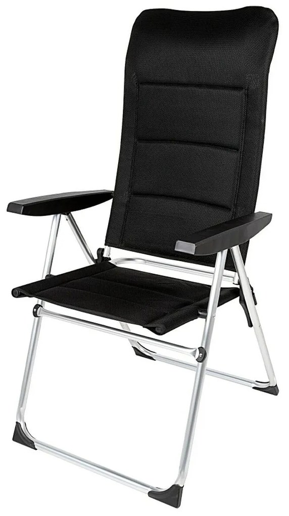 Καρέκλα στην παραλία Aktive Deluxe Εύκαμπτο Μαύρο 49 x 123 x 67 cm (x2)