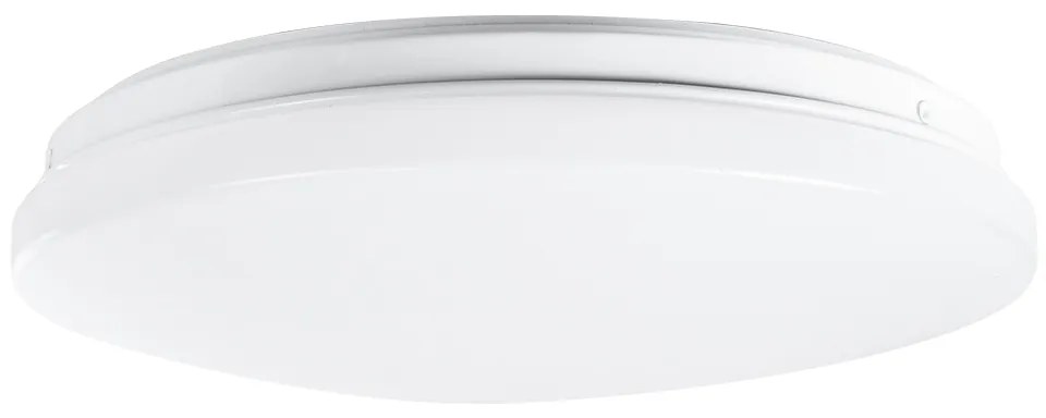 GloboStar® CELANO 61006 LED Πλαφονιέρα Οροφής Στρόγγυλη Φ26 20W 1900lm 120° AC 220-240V Αδιάβροχη IP54 Φ26 x Υ6cm Φυσικό Λευκό 4500K - 3 Χρόνια Εγγύηση