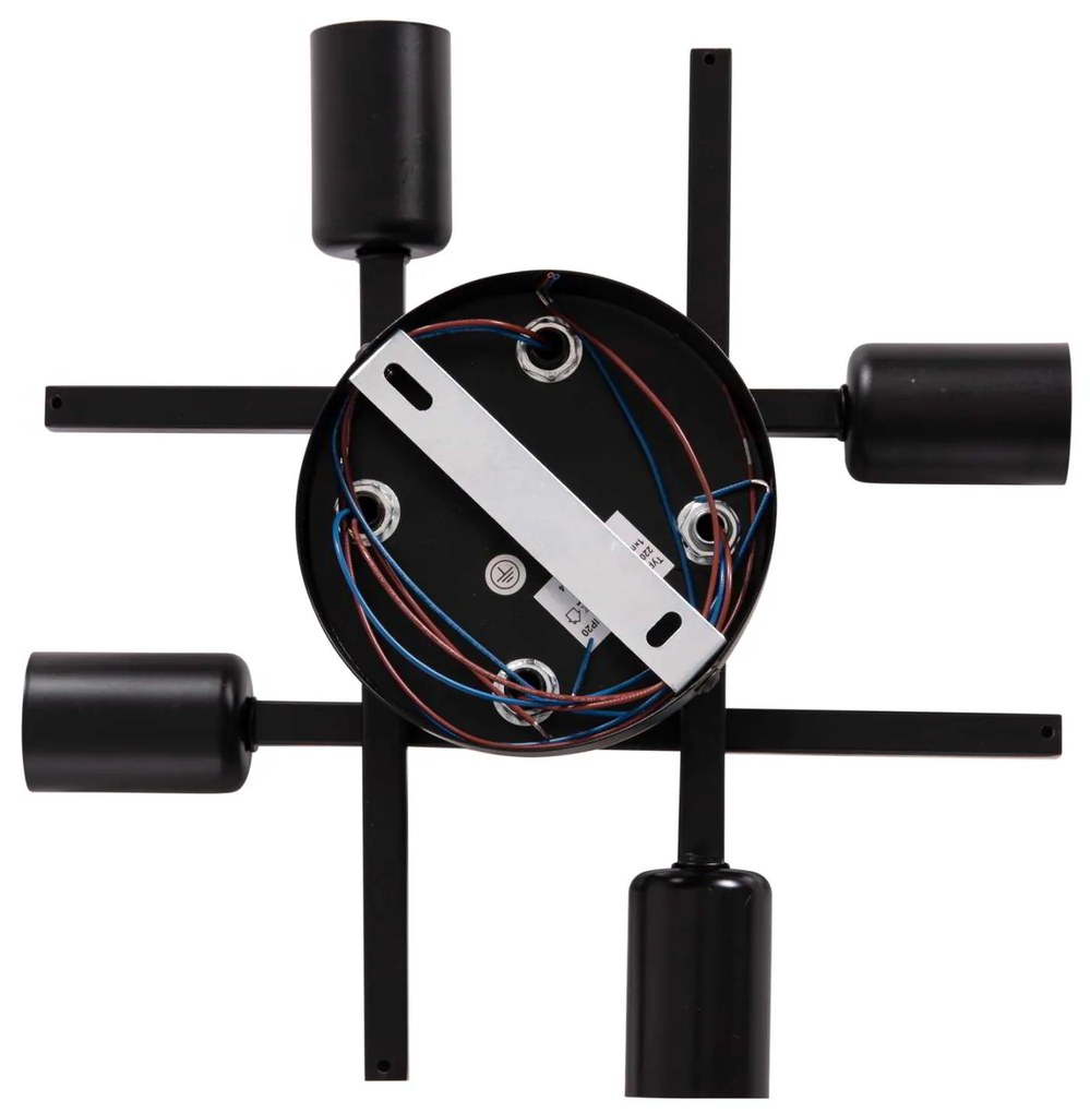 ΦΩΤΙΣΤΙΚΟ ΟΡΟΦΗΣ ΠΟΛΥΦΩΤΟ LIGHTY HM7428.11 ΜΕΤΑΛΛΟ ΣΕ ΜΑΥΡΟ 28x28x15Υεκ.