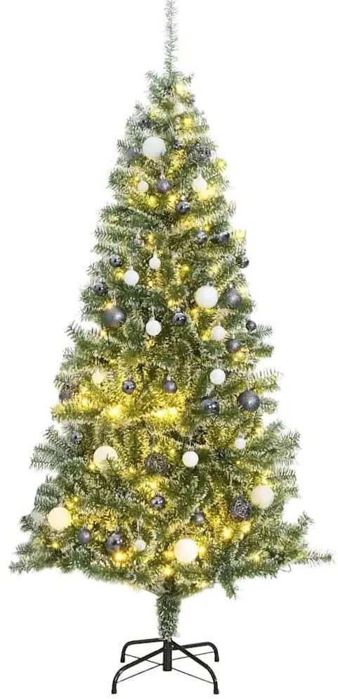 vidaXL Χριστουγεν. Δέντρο Τεχνητό με 300 LED/ Μπάλες/Χιόνι 210 εκ.