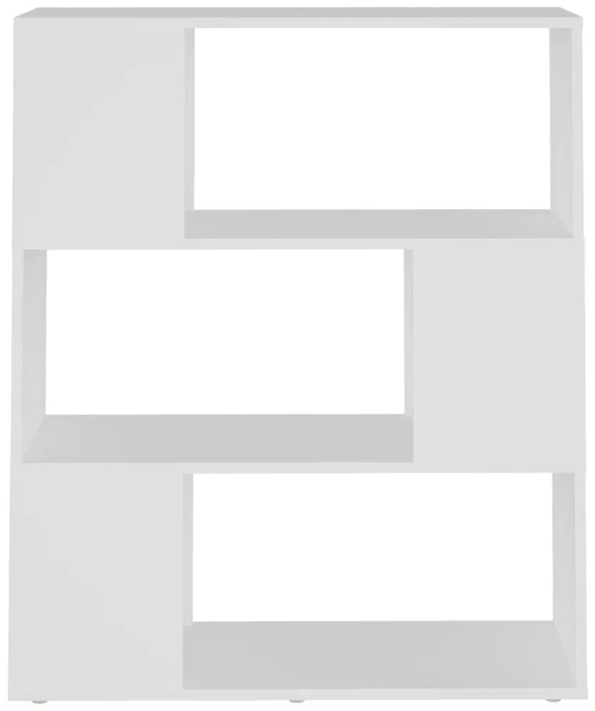 vidaXL Βιβλιοθήκη/Διαχωριστικό Χώρου Λευκό 80x24x94 εκ. Μοριοσανίδα