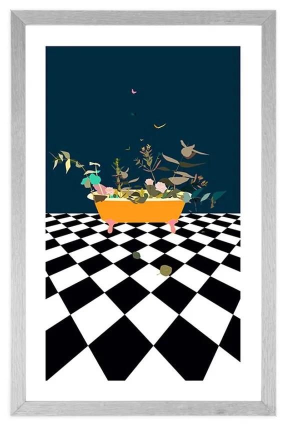 Αφίσα με πασπαρτού Φυτολογία γεμάτη φαντασία - 40x60 white