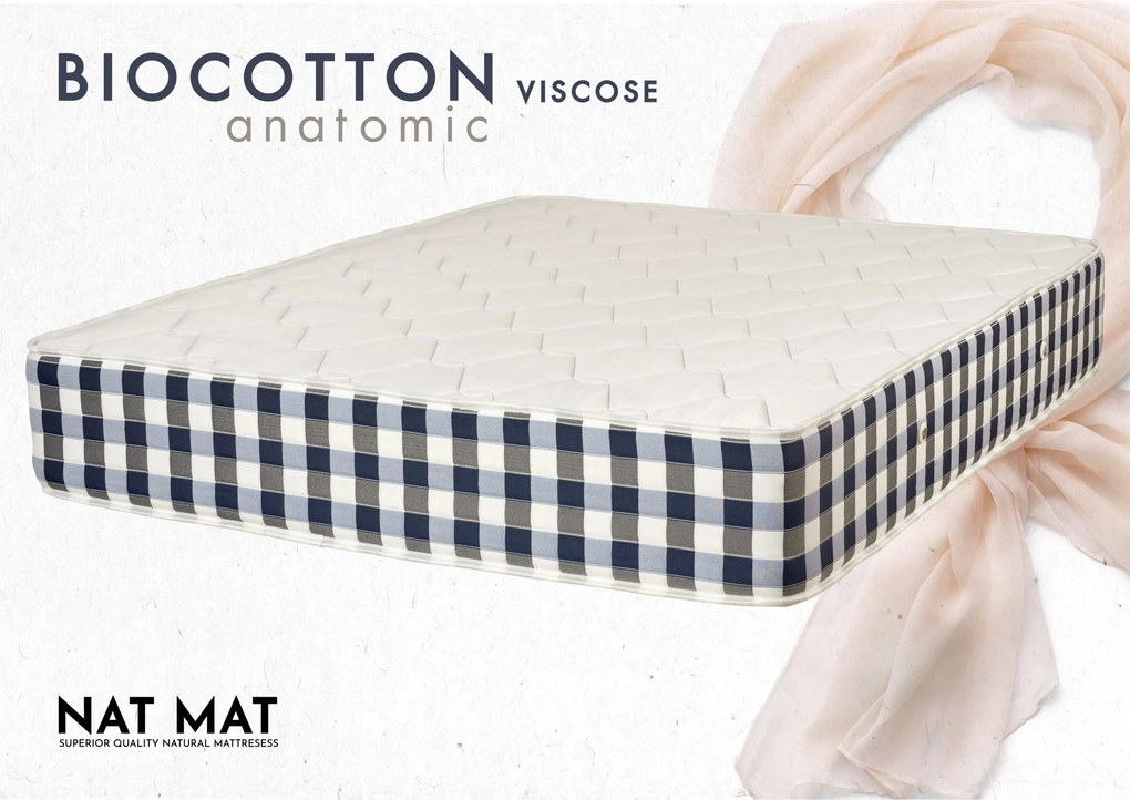 kps8032 KS Strom Στρώμα Natural Viscose Biocotton Anatomic 100X200X30εκ., 1 Τεμάχιο