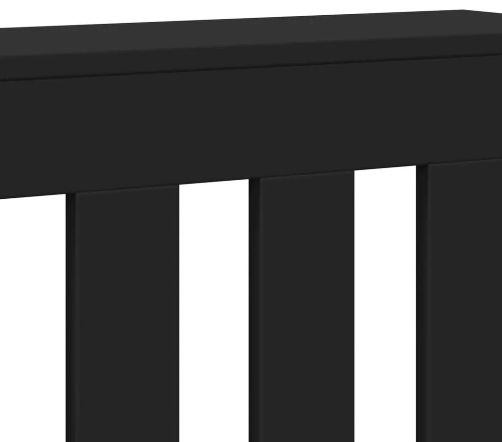 vidaXL Κάλυμμα Καλοριφέρ Μαύρο 175x20x82 εκ. από Επεξεργασμένο Ξύλο