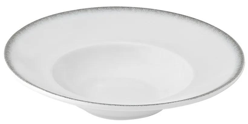 Πιάτο Ριζότο Πορσελάνης Pearl White 24cm Estia 07-15381