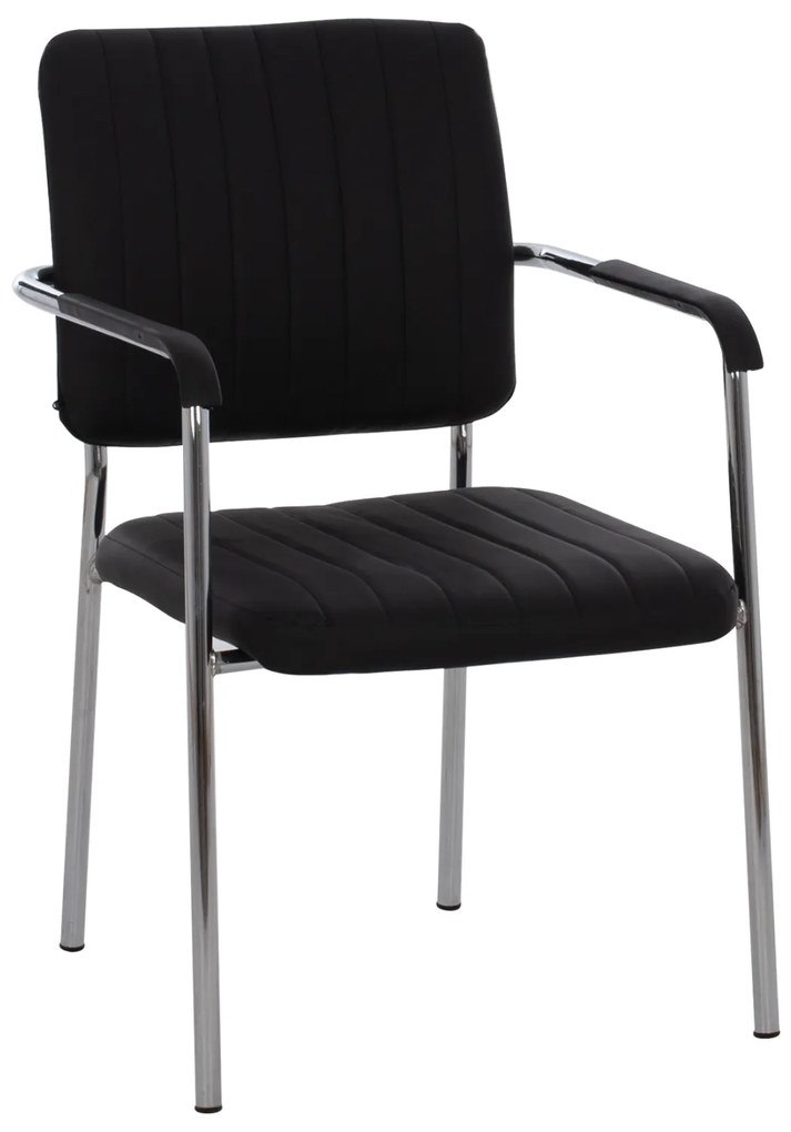 ΚΑΡΕΚΛΑ QUESTA ΜΕ ΜΠΡΑΤΣΑ HM1070.01 ΜΑΥΡΗ 56,5x59x85 cm - 0520534 - HM1070.01