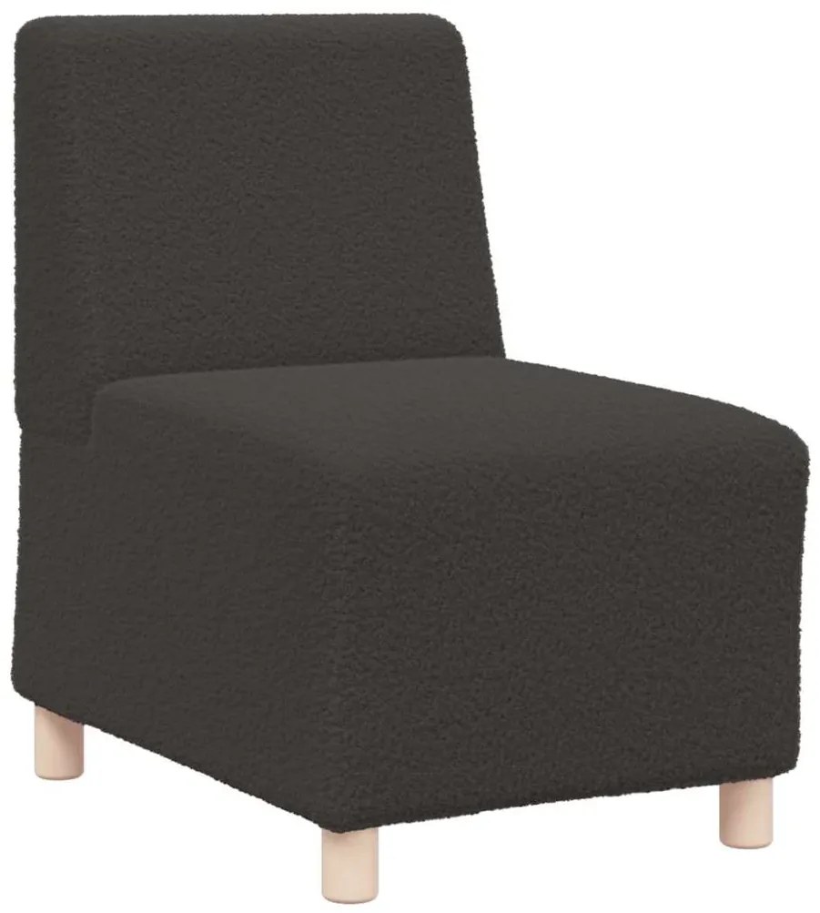 vidaXL Μοναδικός Καναπές χωρίς Χερούλια 2 pcs Σκούρο γκρι