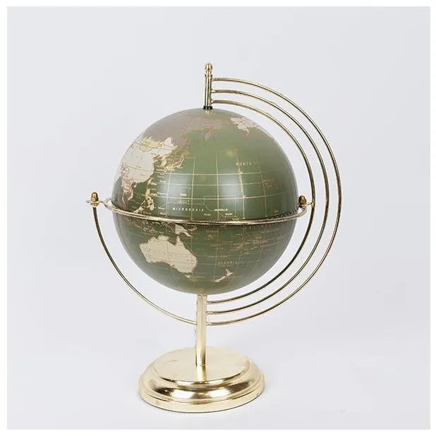 Υδρόγειος Μεταλλική Χρυσό & Λάδι 22x28x36εκ 752-19019 Estheti-752-19019-Χρυσό 752-19019