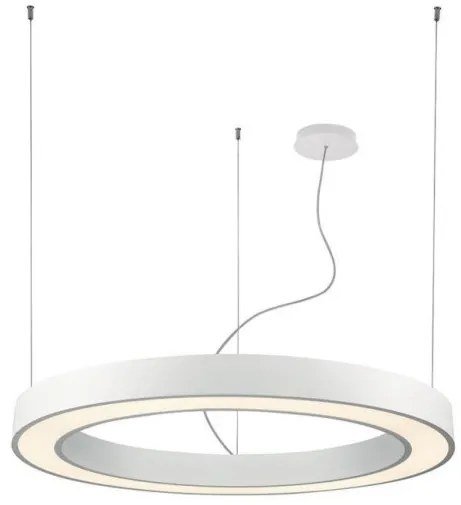 Κρεμαστό Φωτιστικό Οροφής LED 132W 4000Κ Push Dimming Φ180cm Ring Viokef-3915-0018-4-W-D4-Λευκό 3915-0018-4-W-D4