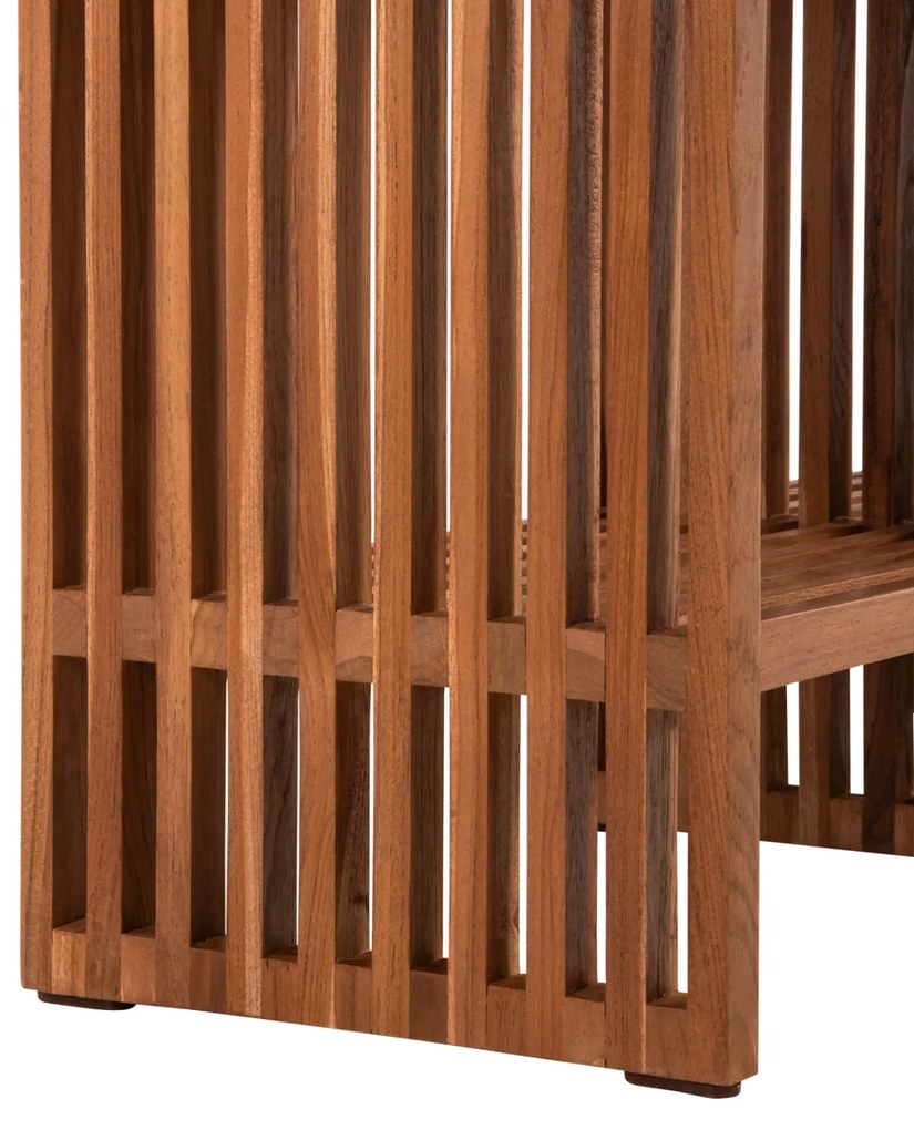 Κονσόλα Nya Μασίφ Ξύλο Teak Σε Φυσικό Χρώμα 130x29,5x46Υ Εκ.