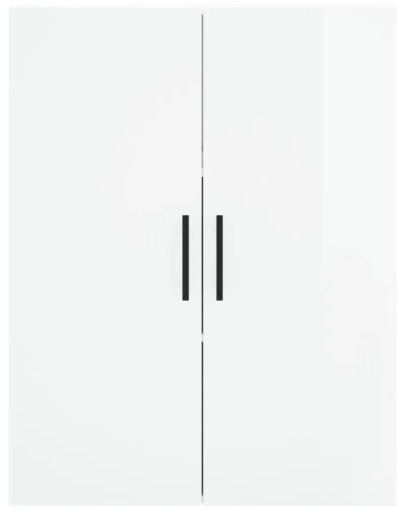 vidaXL Ντουλάπια Τοίχου 2 τεμ. Γυαλιστερά Λευκά 69,5 x 34 x 90 εκ.