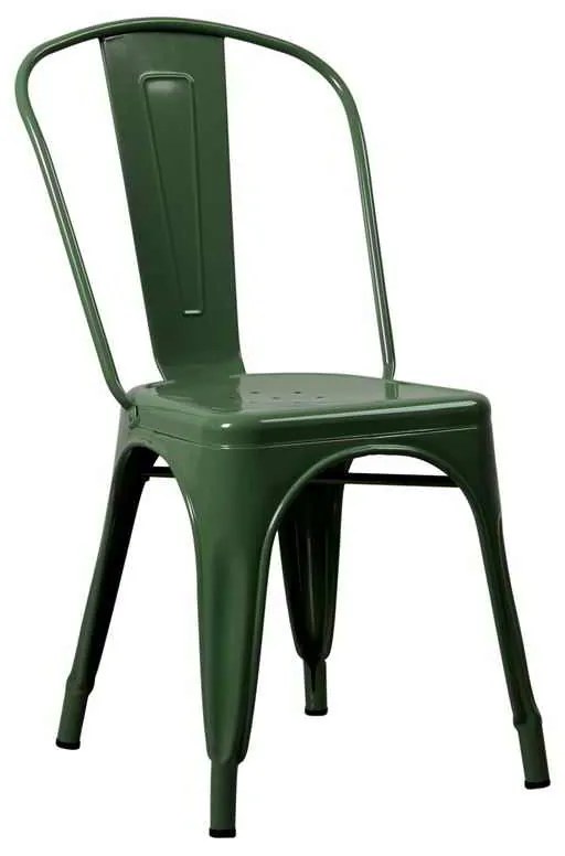 RELIX Καρέκλα, Μέταλλο Βαφή Πράσινο 44x49x84cm
