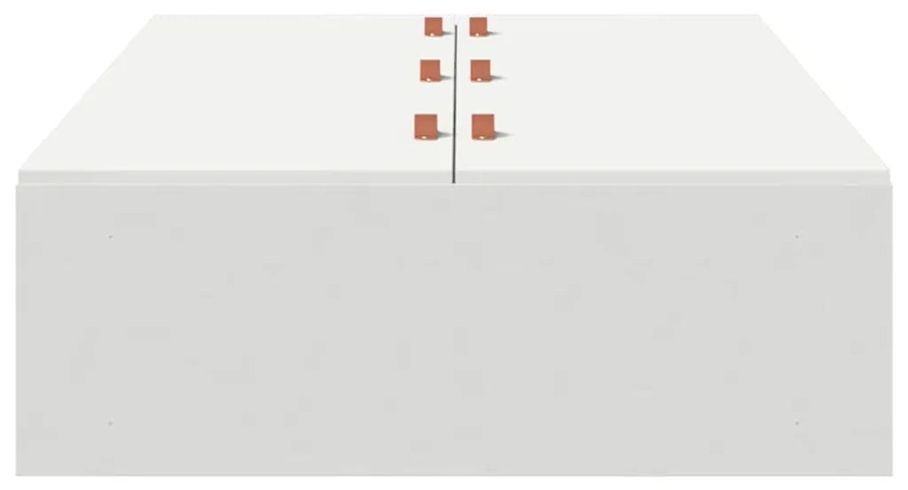 vidaXL Σκελετός Κρεβατιού Λευκό 190 x 75 x 31.5 εκ. Επεξεργασμένο ξύλο