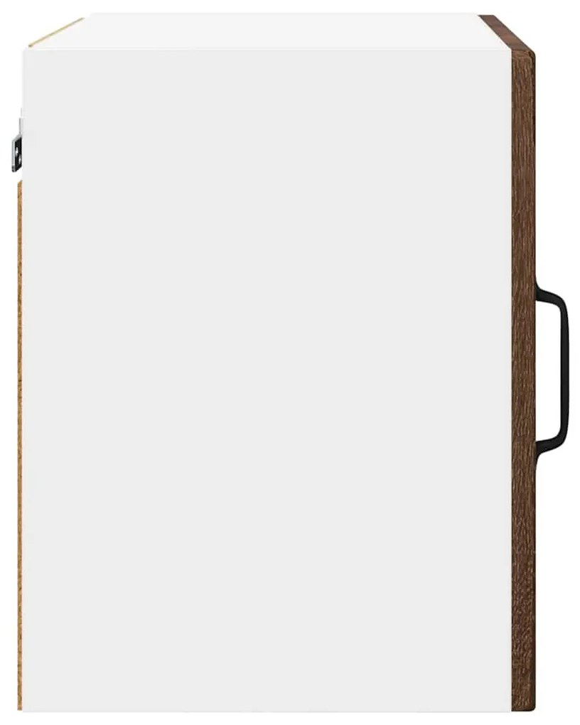 vidaXL Κρεμαστό ντουλάπι κουζίνας με ράφι Καφέ δρυς 40 x 31 x 40 εκ.