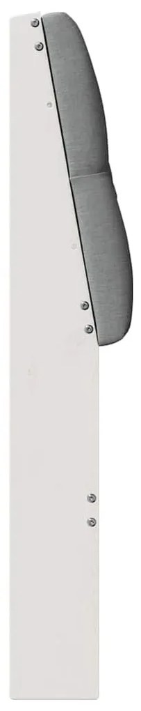 vidaXL Ταπετσαρισμένο κεφαλάρι Ανοιχτό γκρι 80 cm Στερεά ξυλεία πεύκου