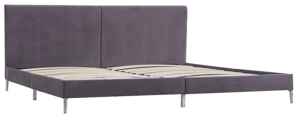 vidaXL Πλαίσιο Κρεβατιού Γκρι 180 x 200 εκ. Υφασμάτινο
