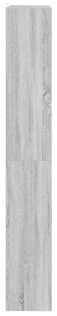 vidaXL Βιβλιοθήκη Γκρι sonoma 100 x 30 x 198 εκ. Επεξεργασμένο ξύλο