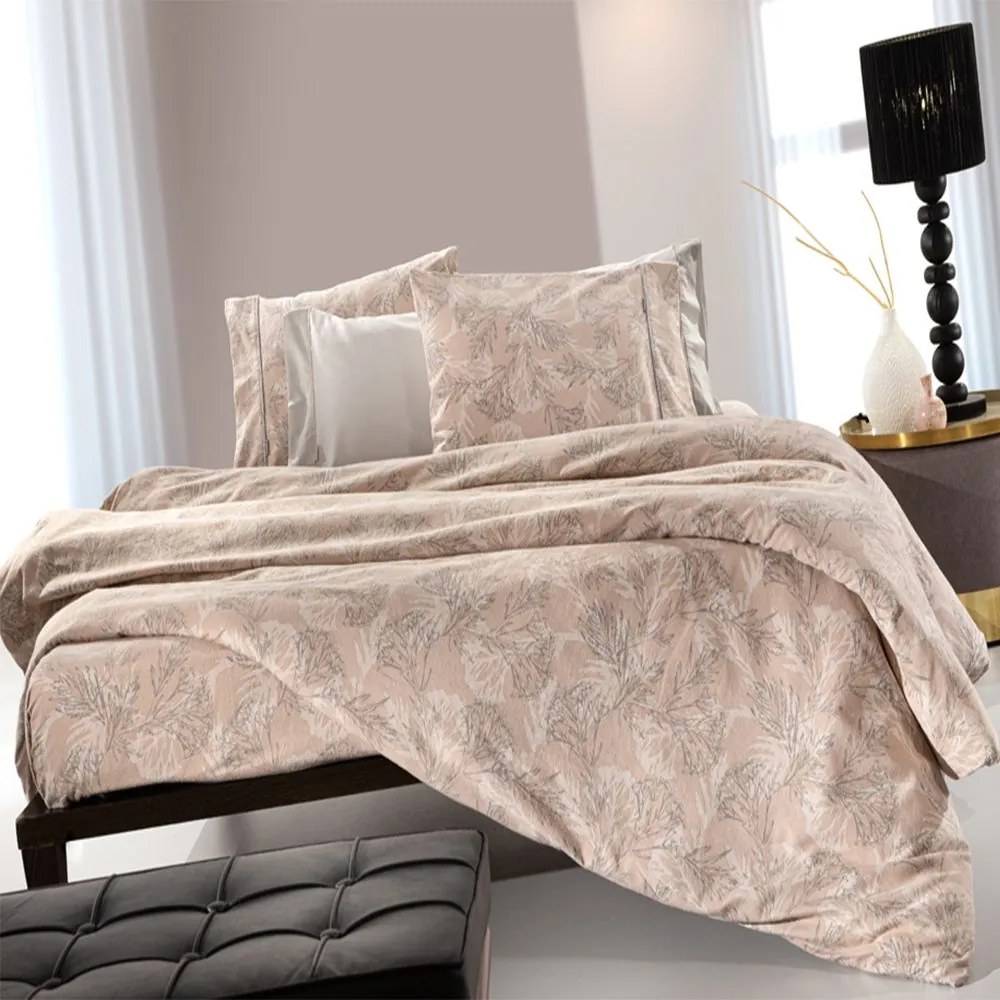 Σεντόνια Carina Flannel (Σετ 3τμχ) Beige Guy Laroche Μονό 170x265cm 100% Cotton Flannel