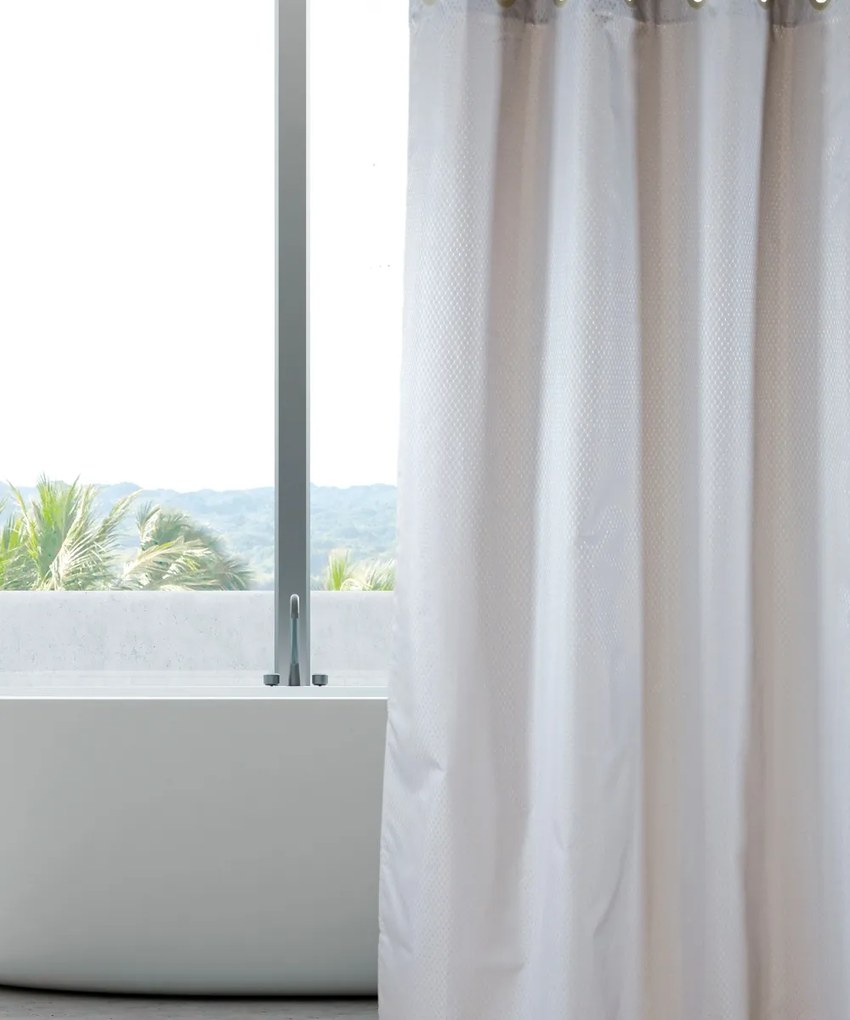 Κουρτίνα Μπάνιου Markus 22 Grey 180x200 - Kentia