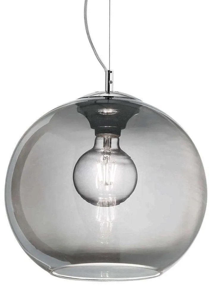 Φωτιστικό Οροφής Nemo 094229 40x43/252cm 1xE27 60W Smoke Ideal Lux