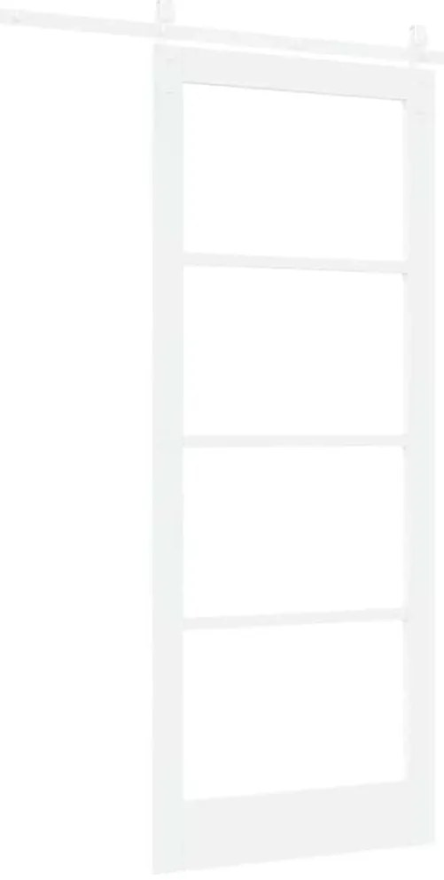 vidaXL Συρόμενη Πόρτα ORKDAL Λευκό 86 x 211 cm Μασίφ ξύλο πεύκου