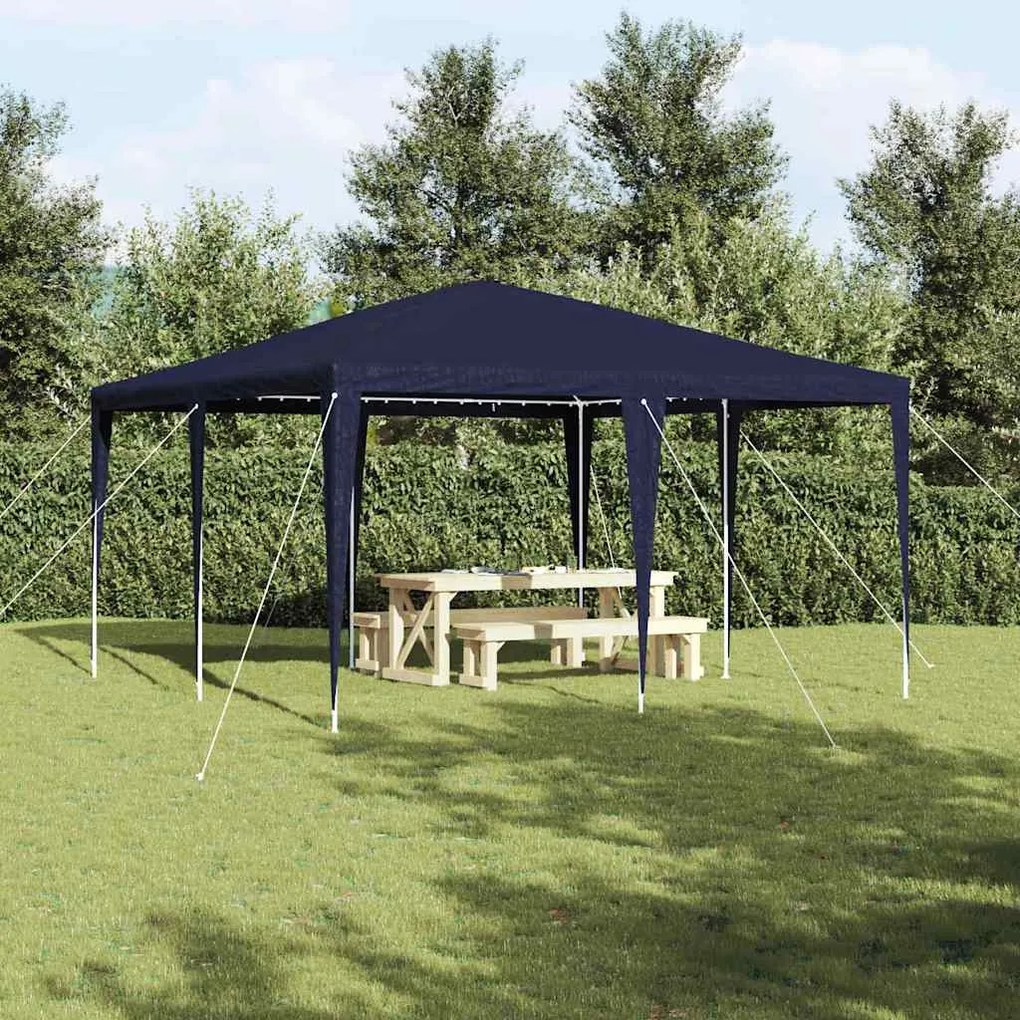 vidaXL Σκηνή Πάρτυ Μπλε, Λευκό 400 x 400 x 266 εκ Πολυεστέρας, Χάλυβας