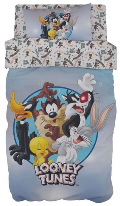 Σετ 3 Τεμαχίων Παιδικά Σεντόνια Looney Tunes Des. 1 Warner Bros 165x250cm Μονή (165x250cm)