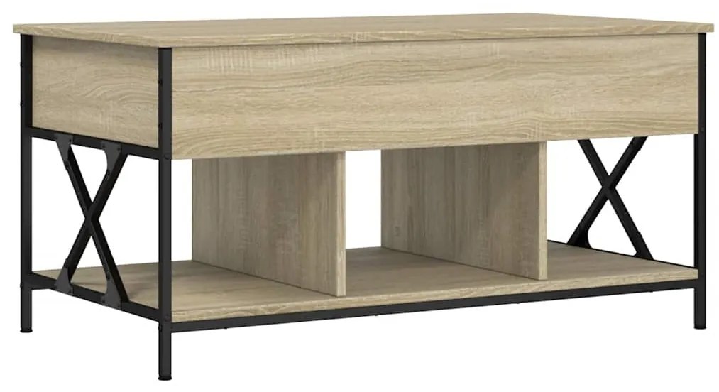 vidaXL Τραπεζάκι Σαλονιού Sonoma Δρυς 100x55x50 εκ. Επεξεργασμένο Ξύλο