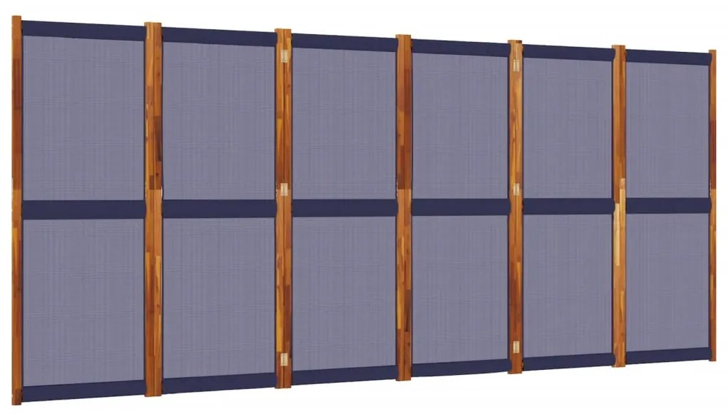 vidaXL Διαχωριστικό Δωματίου με 6 Πάνελ Σκούρο Μπλε 420 x 180 εκ.