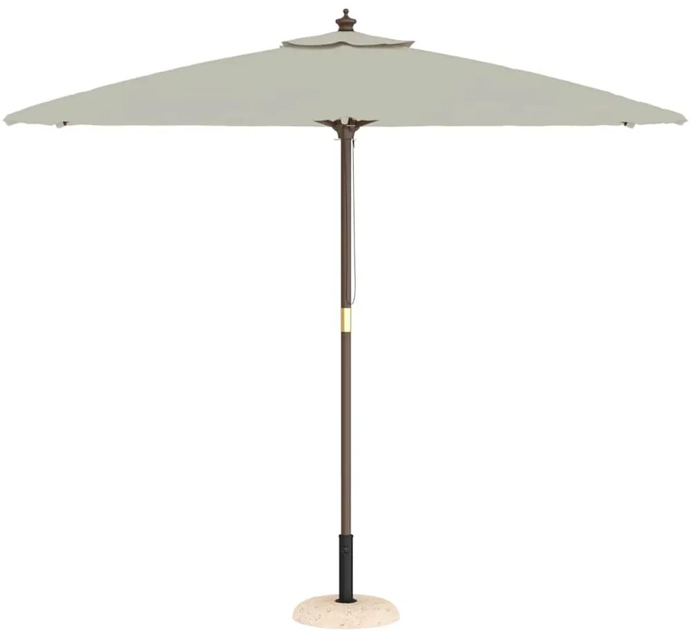 vidaXL Βάση ομπρέλας Κίτρινο και Μαύρο 45 x 45 x 40 cm