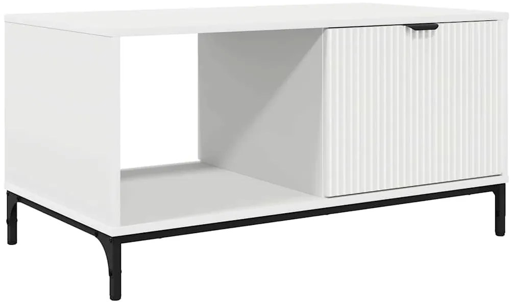 vidaXL Τραπεζάκι σαλονιού Λευκό 90 x 49 x 46 εκ. Επεξεργασμένο ξύλο