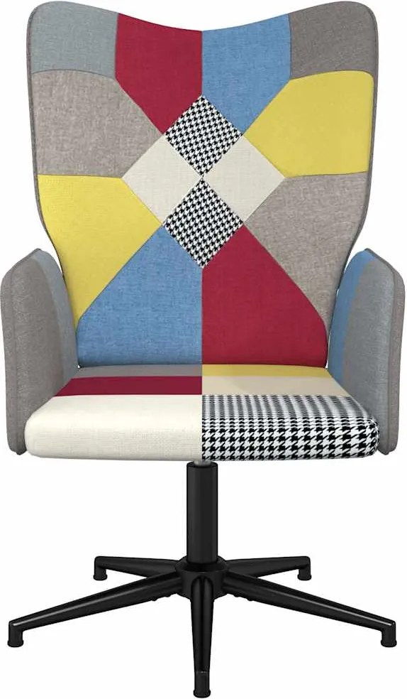 vidaXL Πολυθρόνα Relax Σχέδιο Patchwork Υφασμάτινη