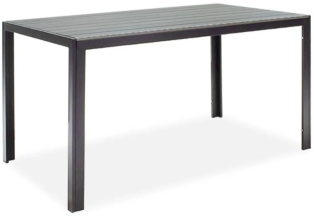 Τραπέζι Κήπου Nares 152-000003 140x80x72,5cm Anthracite