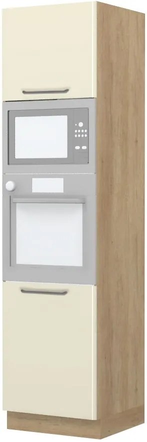 Επιδαπέδιο ντουλάπι φούρνου ψηλό Modena K23-60-RM-Δρυς - Μπεζ