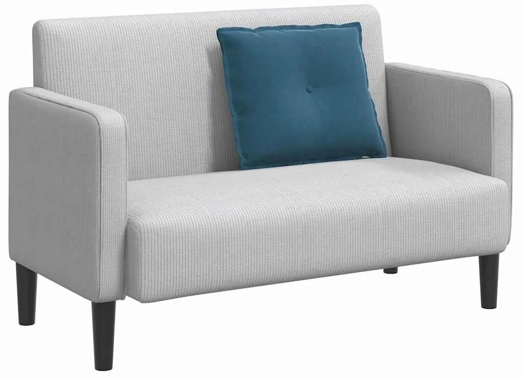 vidaXL Μαξιλάρι Πλάτης Μπλε 60 x 50 cm Υφασμάτινο Κορντουρά