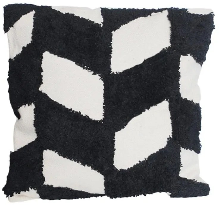 Μαξιλάρι Διακοσμητικό (Με Γέμιση) 00.02.23160 White-Black 45X45 Polyester,Βαμβάκι