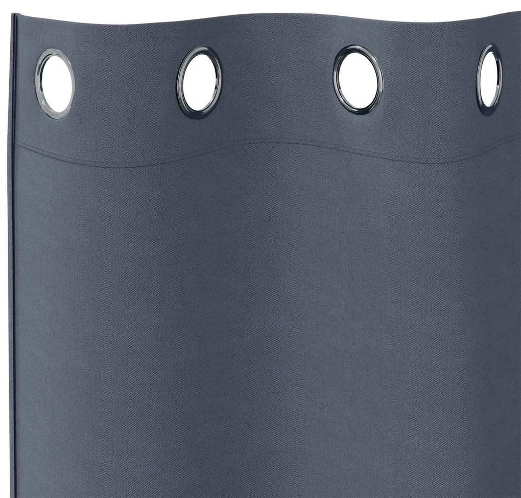vidaXL Κουρτίνες με κουρτίνες 2 pcs Ανθρακί 225 x 140 εκ. Πολυεστέρας
