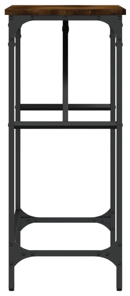 vidaXL Τραπέζι Κονσόλα Καπνιστή Δρυς 75x32x75 εκ. Επεξεργ. Ξύλο