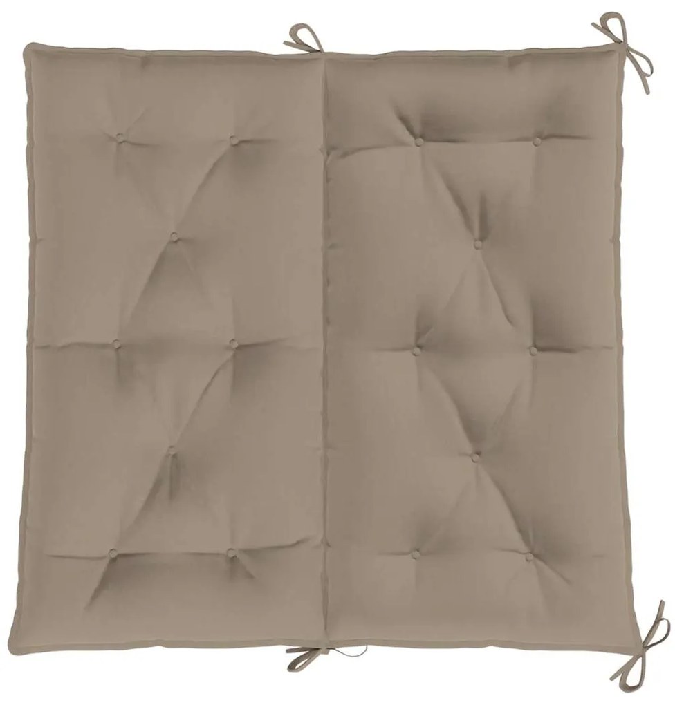 vidaXL Μαξιλάρι Πάγκου Κήπου Taupe 100x(50+50)x7 εκ. Ύφασμα Oxford