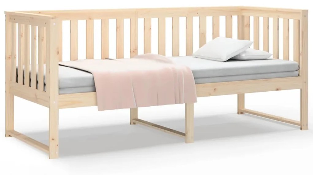 vidaXL Καναπές Κρεβάτι 75x190 εκ. από Μασίφ Ξύλο Πεύκου