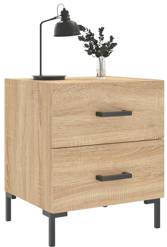 vidaXL Κομοδίνο Sonoma Δρυς 40 x 35 x 47,5 εκ. από Επεξεργασμένο Ξύλο
