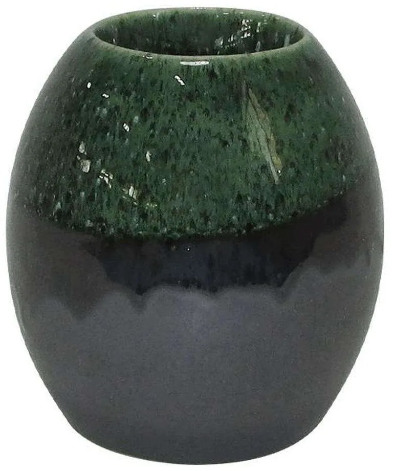 Κηροπήγιο Ρεσώ 003-223-094 10,5x10,5x11,5cm Grey-Green Κεραμικό