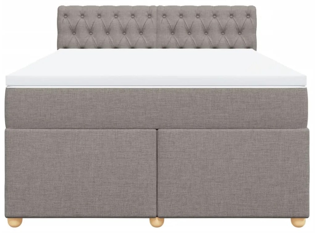 ΚΡΕΒΑΤΙ BOXSPRING ΜΕ ΣΤΡΩΜΑ TAUPE 160X200 ΕΚ. ΥΦΑΣΜΑΤΙΝΟ 3286742