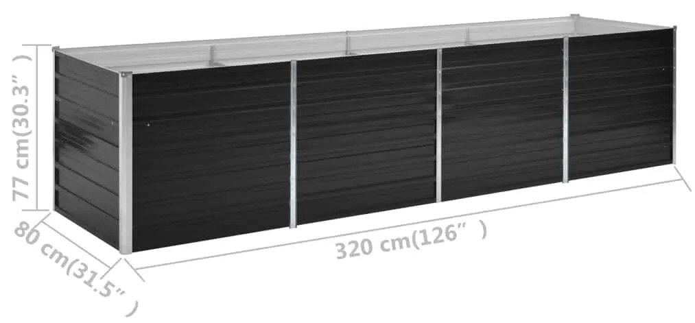 ΖΑΡΝΤΙΝΙΕΡΑ ΥΠΕΡΥΨΩΜΕΝΗ ΑΝΘΡΑΚΙ 320X80X77 ΕΚ. ΓΑΛΒΑΝ. ΧΑΛΥΒΑΣ 45728