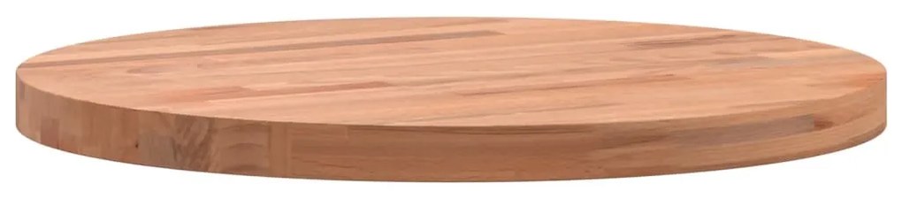 vidaXL Επιφάνεια Τραπεζιού Στρογγυλή Ø40x2,5 εκ. Μασίφ Ξύλο Οξιάς