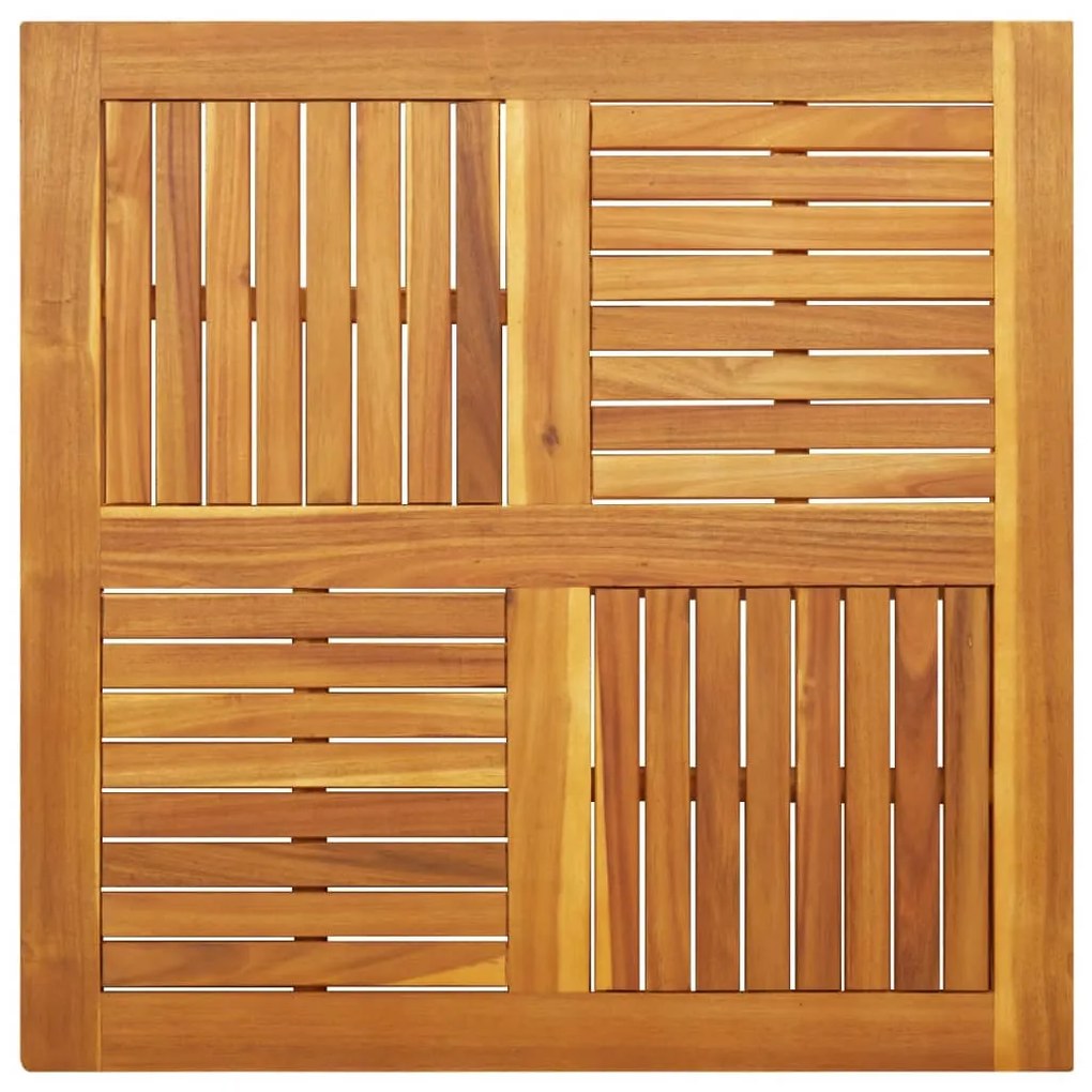 vidaXL Επιφάνεια Τραπεζιού Τετράγωνη 90x90x2,2 εκ. Μασίφ Ξύλο Ακακίας